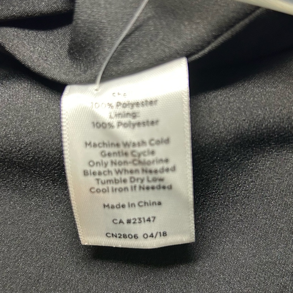 NWOT Talbots Black & White Checkered Flutter Sleeve Fit & Flare Dress Size 14 - Picture 12 of 16